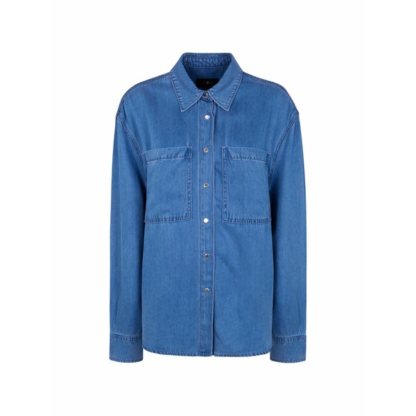 7フォーオールマンカインド レディース プルオーバー トップス Military pocket shirt Blue