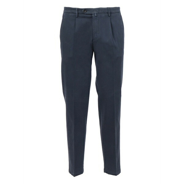 ブリ後ろ側 1949 メンズ 心地よいズボン下 ボトムス Pleated trousers Blue