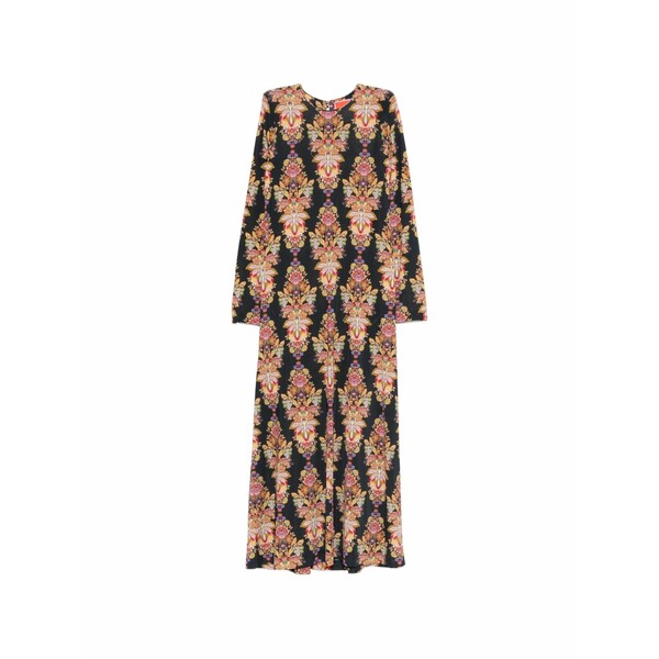 ラ・ダブル・ジェイ レディース 衣裳 トップス Long-sleeve floral dress Black