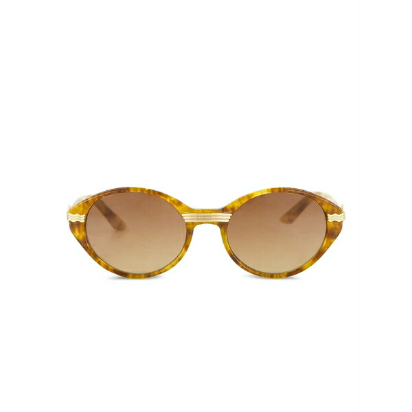 カサブランカ メンズ サングラス・アイウェア 付属物 Cannes oval-frame sunglasses Brown