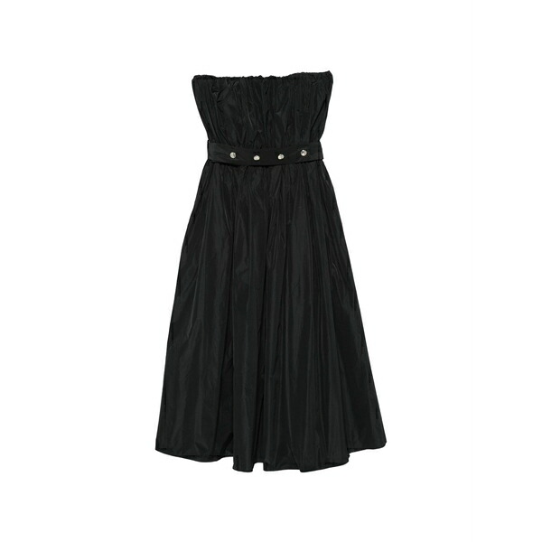 エムエスジイエム レディース 衣裳 トップス Buttoned belted dress Black