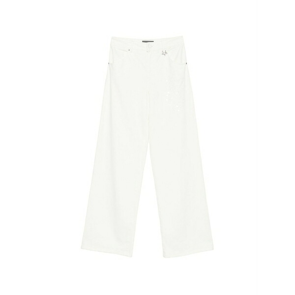 ロレーナアントニアッツィ レディース ジーンズズボン下 ボトムス Embroidered-detail jeans White