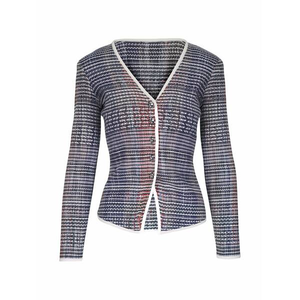 ヴェロニカ ベアード レディース 上衣＆上衣 アウター Nadialine striped-pattern jacket Blue