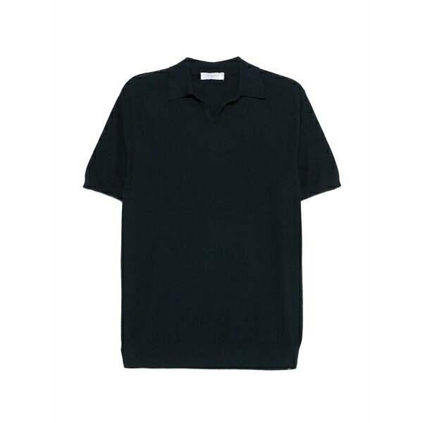 ボリオリ メンズ スポーツシャツ トップス Short-sleeve polo shirt Blue