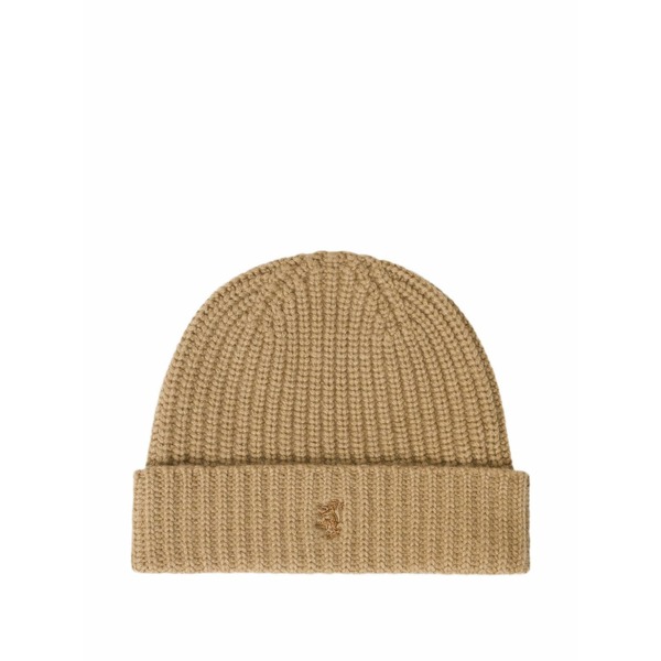 プリングル オブ スコットランド レディース 鳥打ち帽 付属物 Ribbed cashmere beanie Neutrals