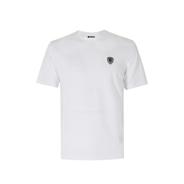 ブラウアー メンズ ティーシャツ トップス Logo-patch t-shirt White