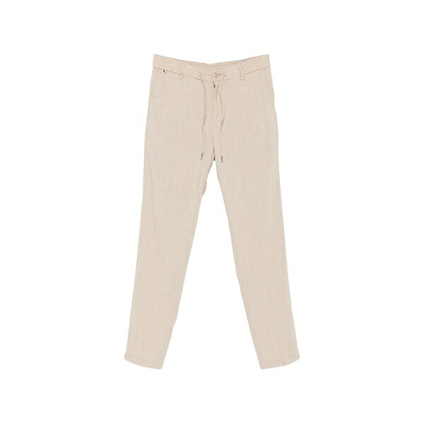 元締め メンズ 心地好いズボン下 ボトムス Drawstring-waist trousers Neutrals