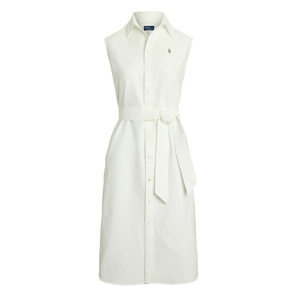 ラルフローレン レディース 衣裳 トップス Cotton sleeveless dress White