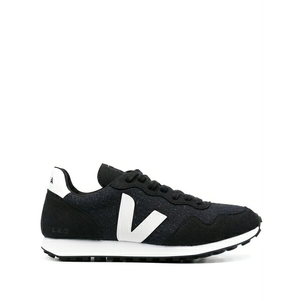 ヴェジャ メンズ スニーカー シューズ Logo-patch low-top sneakers Blue