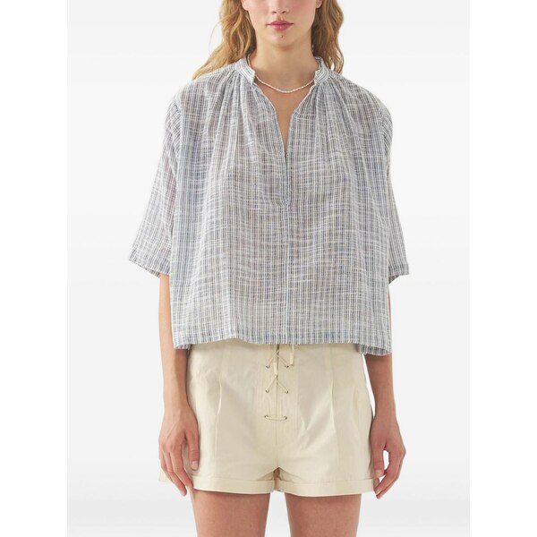 アンティックバティック レディース プルオーバー トップス Cotton blouse Grey