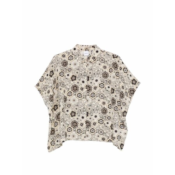 アスペジ レディース シャツ トップス Floral-print shirt Neutrals｜asty