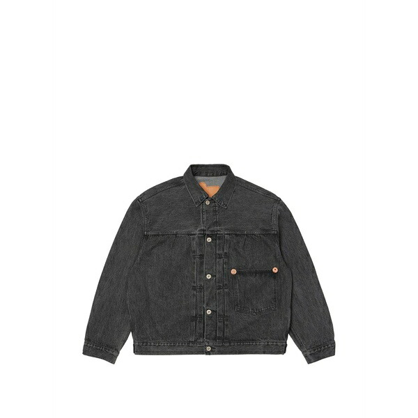 羊毛 分限者 メンズ 上衣＆上衣 アウター Outdoor label selvedge denim jacket Grey