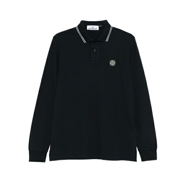 ストーンアイランド メンズ スポーツシャツ トップス Long-sleeve polo shirt Blue