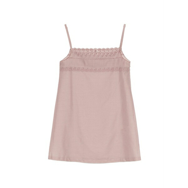 ファースト 古典派音楽 レディース 衣裳 トップス Scalloped lace mini dress Pink