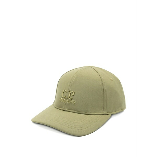 シーピーカンパニー メンズ かぶり笠 佩び物 Logo-embroidered cap Green
