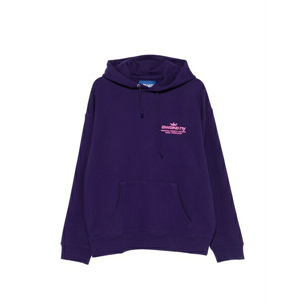 アウェイクニューヨーク メンズ パーカー・スウェットシャツ アウター Good everywhere logo hoodie Purple
