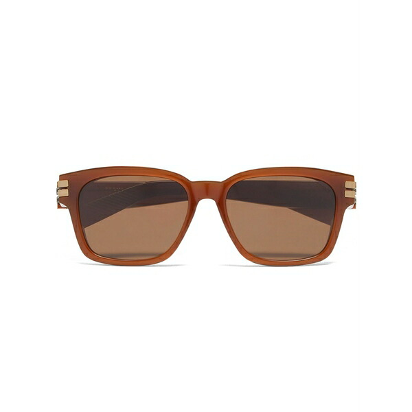 ゼニア メンズ サングラス・アイウェア 添え物 Square-frame tinted sunglasses Brown