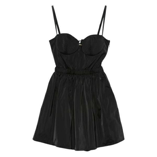 エリザベスフランキ レディース 衣裳 トップス Sweetheart-neck mini dress Black