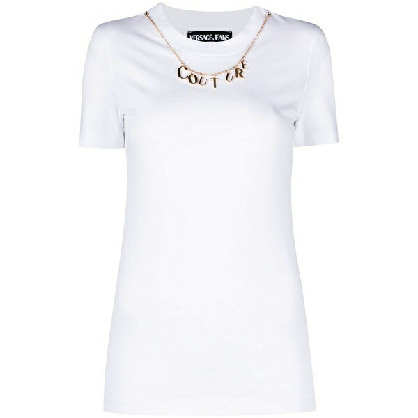 呼びりん探し回る レディース ティーシャツ トップス Round-neck short-sleeve t-shirt White