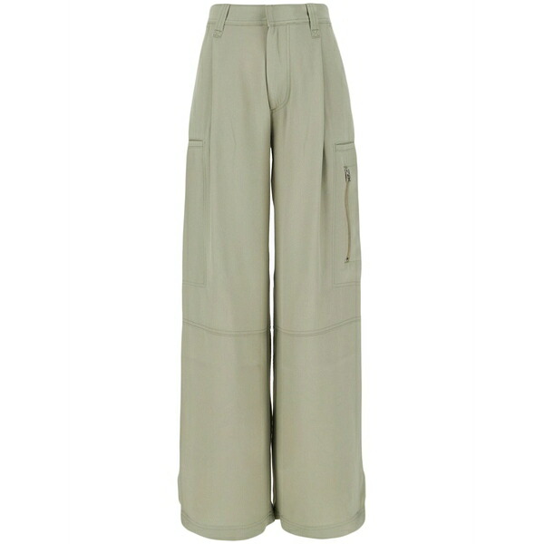 アミ レディース カジュアルパンツ ボトムス Straight-leg cargo pants Green|asty