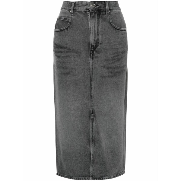 イザ呼びりん マラン レディース スコート ボトムス Tilauria denin MIDI skirt  Grey