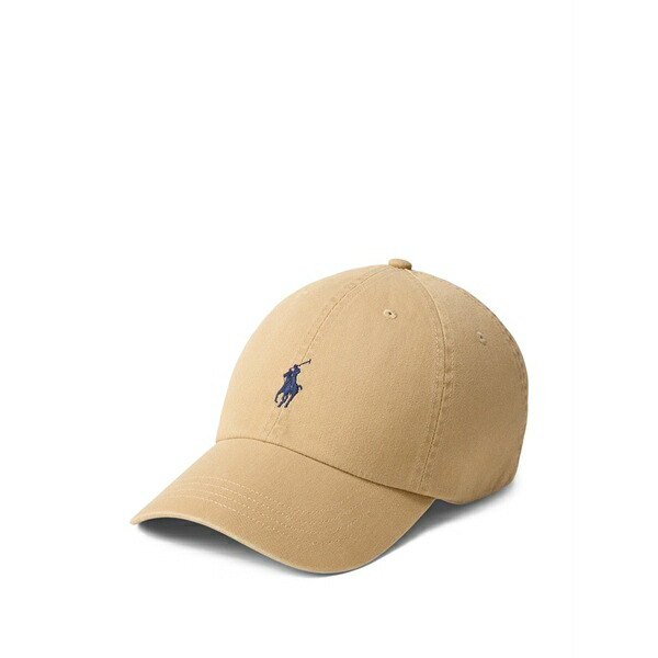 ラルフローレン メンズ 鳥打ち帽 付属物 Embroidered cotton chino ball cap Neutrals