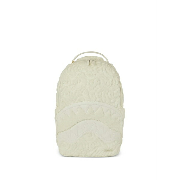 吹きつける競技場 メンズ うしろ側容器に並べる・背嚢 御徒面子 Shark-motif backpack Neutrals