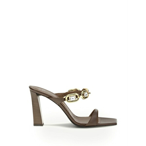 ジュゼッペザノッティ レディース サンダル シューズ Muse chain-embellished sandals Brown