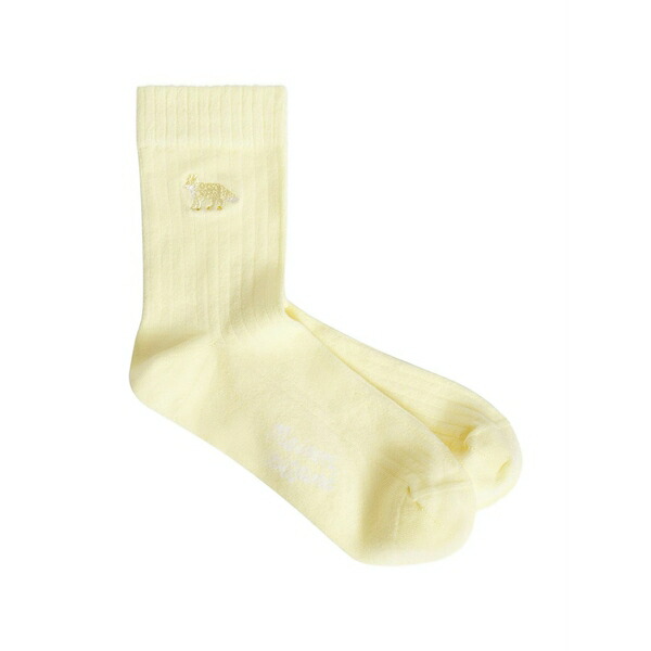 住み家 稲荷 メンズ ソックス アンダー御召しもの Baby fox socks Yellow
