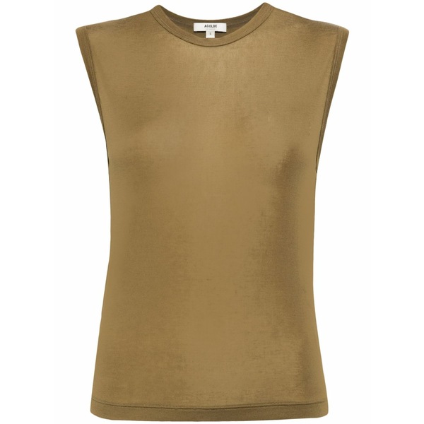 アゴルド レディース カットソー トップス Nikita round-neck tank top Green