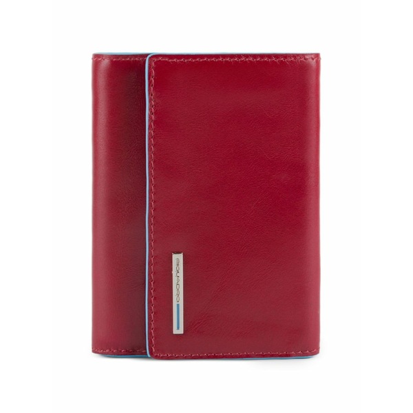 ピークアドロ  レディース 紙入れ 付属品 Trifold leather wallet Red