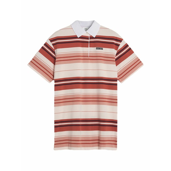 住み家 稲荷 レディース 衣裳 トップス Striped polo mini dress Pink