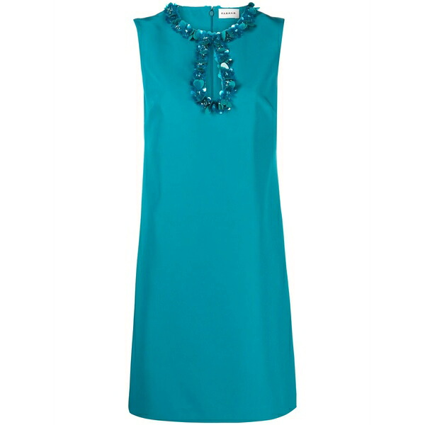 パロッシュ レディース 衣装 トップス Cut-out floral detailed column dress Blue