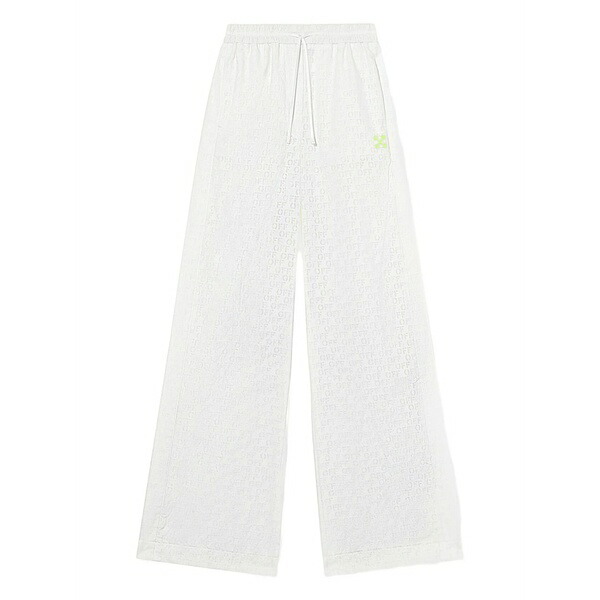 オフホワイト レディース カジュアルパンツ ボトムス off stamp trousers White|asty