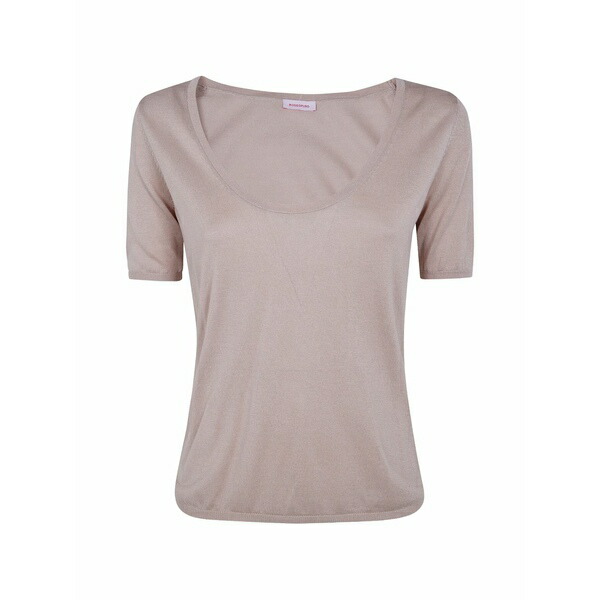 ロッソピューロ レディース プルオーバー トップス Silk t-shirt Neutrals