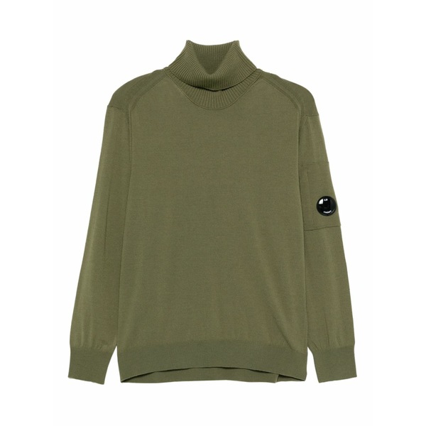 シーピーカンパニー メンズ 編み物\u0026プルオーバー アウター Turtleneck sweater Green