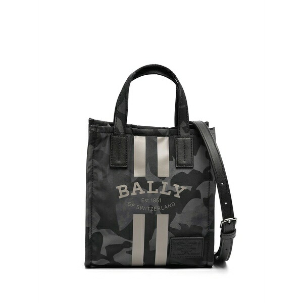 バリー レディース ハンドバック 御徒面子 Crystalia camo-print mini tote bag Black