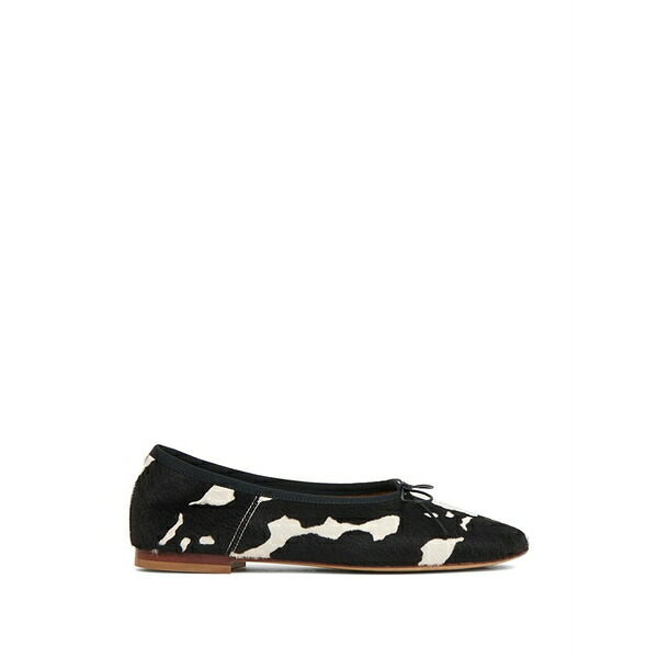 マンスールガブリエル レディース サンダル シューズ Dream ballerina pony-hair ballet flats Black