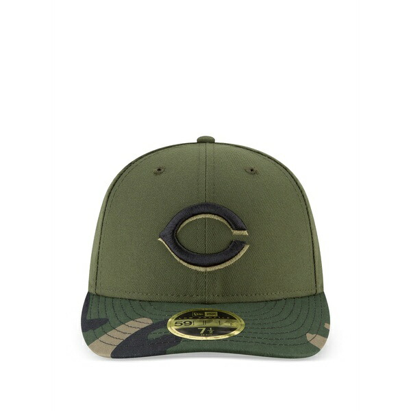 ニュー内鰓 メンズ 鳥打ち帽 付属物 59fifty camouflage-print cap Green