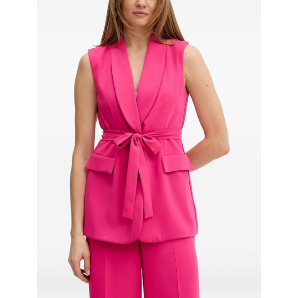 ジョセフリブコフ レディース カットソー トップス Shawl-collar belted vest Pink