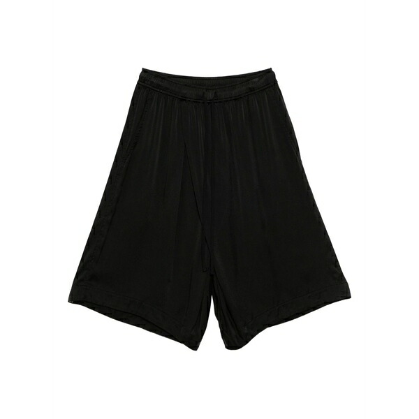 ユリウス メンズ カジュアルパンツ ボトムス Drawstring drop-crotch shorts Black｜asty