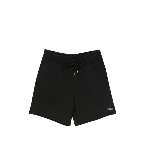 カサブランカ メンズ 心地好いズボン下 ボトムス Logo-plaque shorts Black