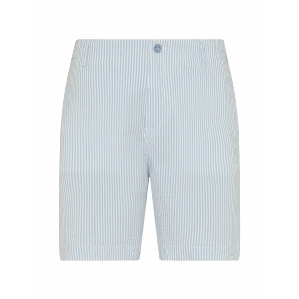 ヴィルブレクイン メンズ 心地好いズボン下 ボトムス Stripe-pattern bermuda shorts Blue