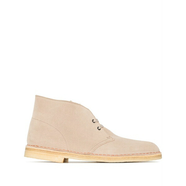 クラークス メンズ ブーツ シューズ Suede ankle desert boots Neutrals