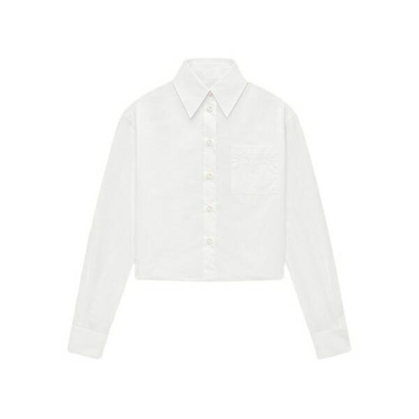 アミリ レディース シャツ トップス Pocket poplin shirt White|asty