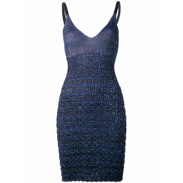 ケンゾー レディース 衣裳 トップス Metallic textured knit dress Blue