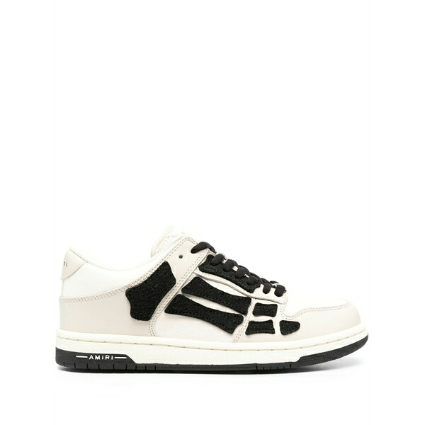 アミリ レディース スニーカー シューズ Skel low-top leather sneakers Neutrals