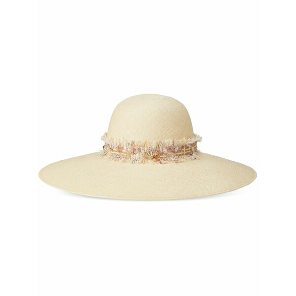 メゾンミッシェル  レディース かぶり笠 添え物 Blanche capeline hat Neutrals