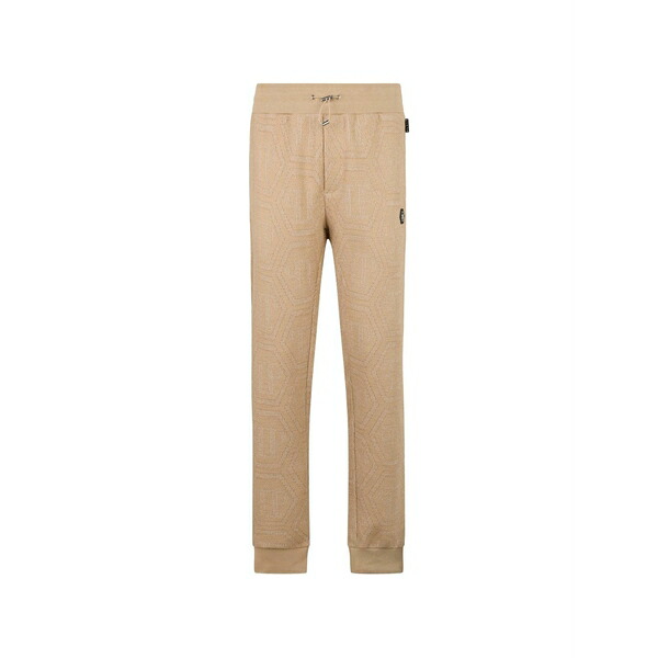 フィリップ飾り気の無い メンズ 心地よいズボン下 ボトムス Jacquard monogram track pants Neutrals