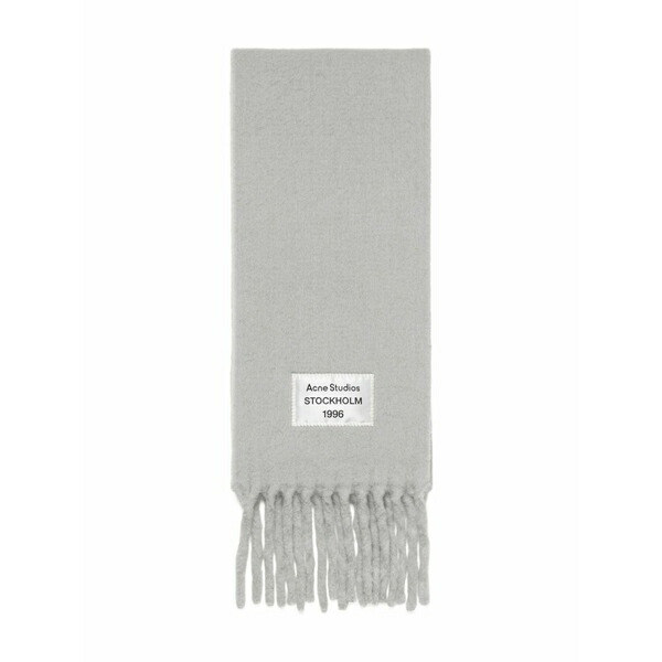 アクネ ストゥディオズ メンズ 消音装置・袈裟・えり巻き 添え物 Fringed scarf Grey